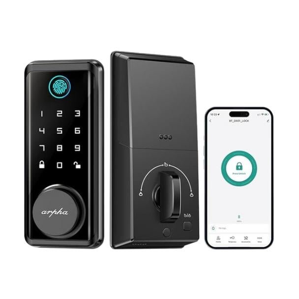 Arpha D601 Electronic Keypad Deadbolt Lock with Fingerprint Unlock APP