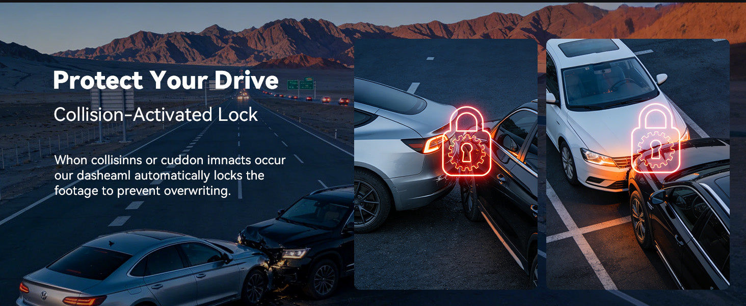 AZDOME M350 3/4‑Channel Dash Cam | 2K Front + 1080P x3 | 5G WiFi GPS | Voice Control | IR Night Vision