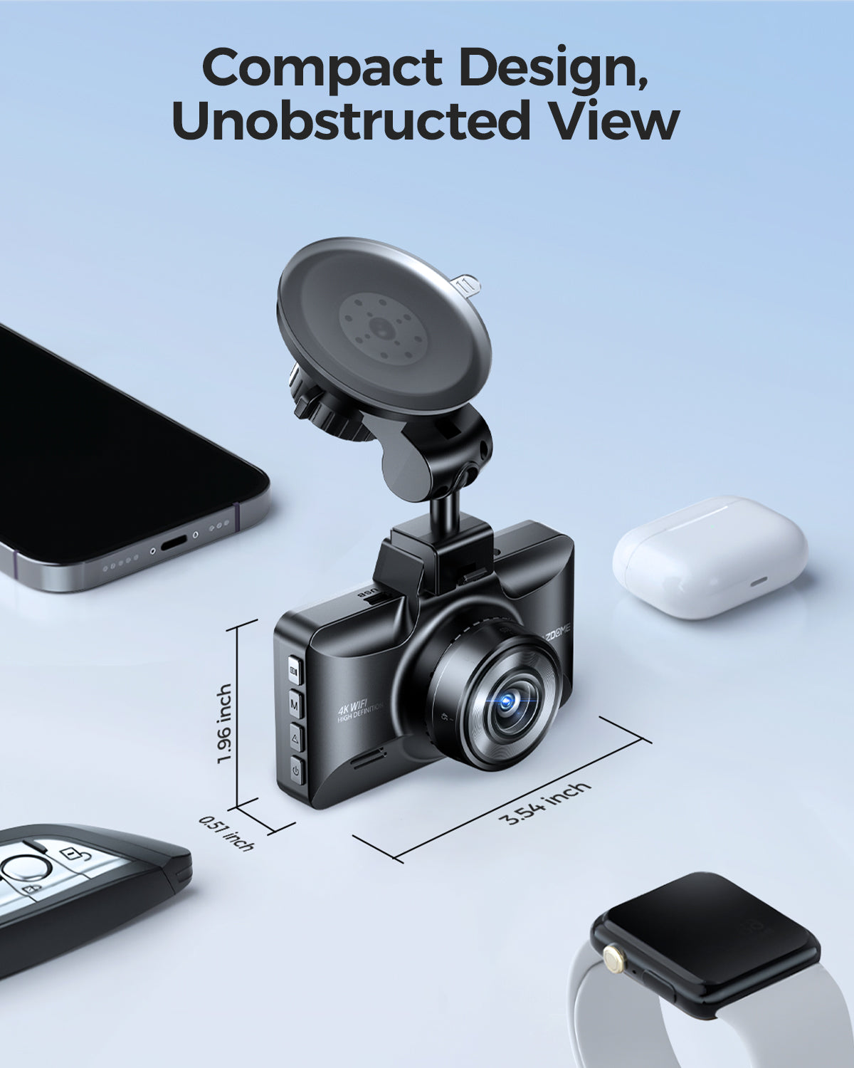 AZDOME M01 Max 4K Dash Cam Dual View