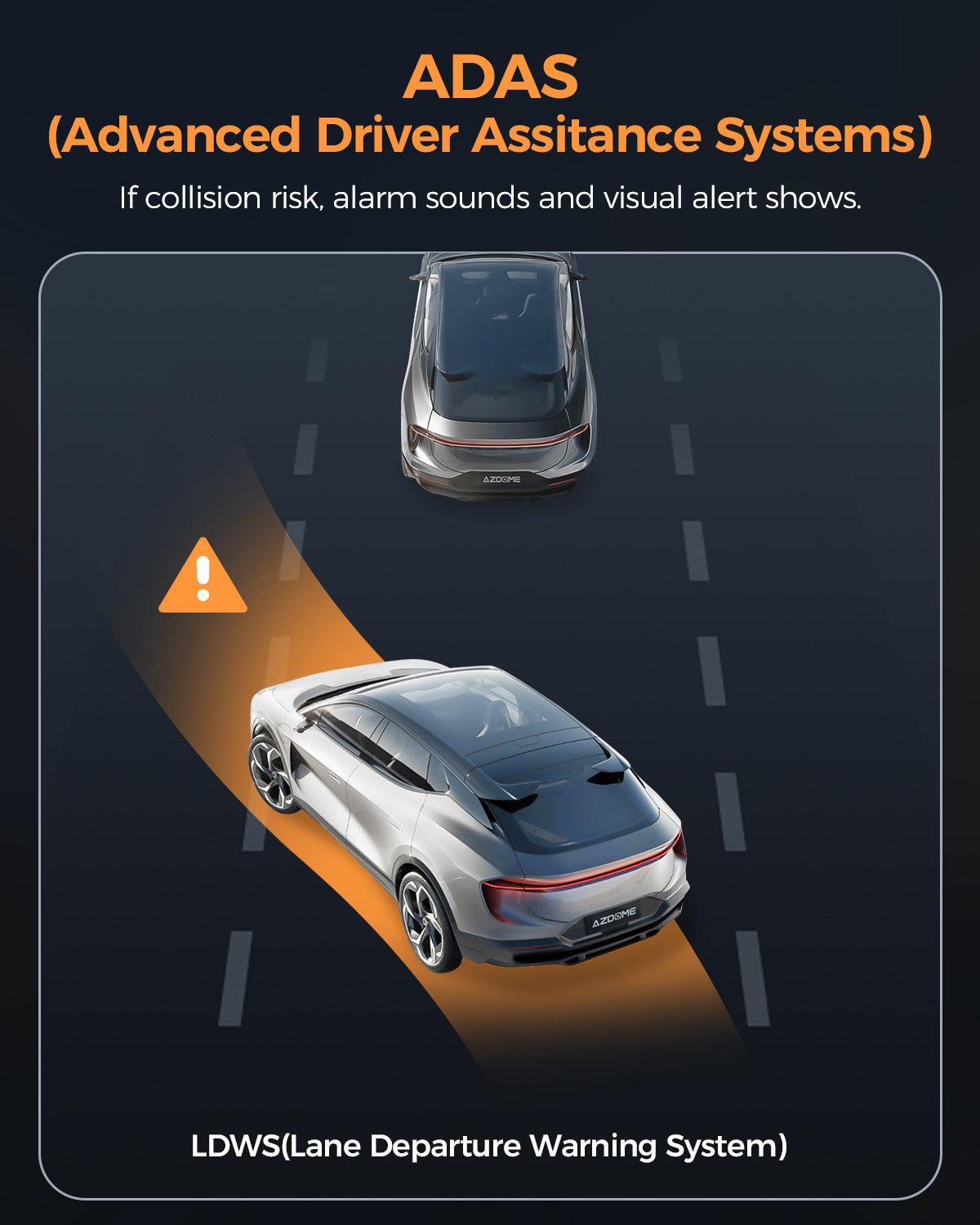 AZDOME M17 Pro Stealth Dual Dash Cam | 4K Front & 1080P Rear | WiFi 6 & ADAS - AZDOME Official Stores
