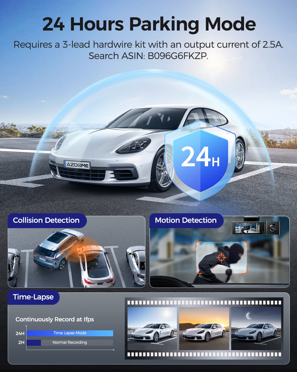 AZDOME M550 Max 3 - Channel 4K Dash Cam with Sony STARVIS 2 Night Vision - AZDOME Official Stores