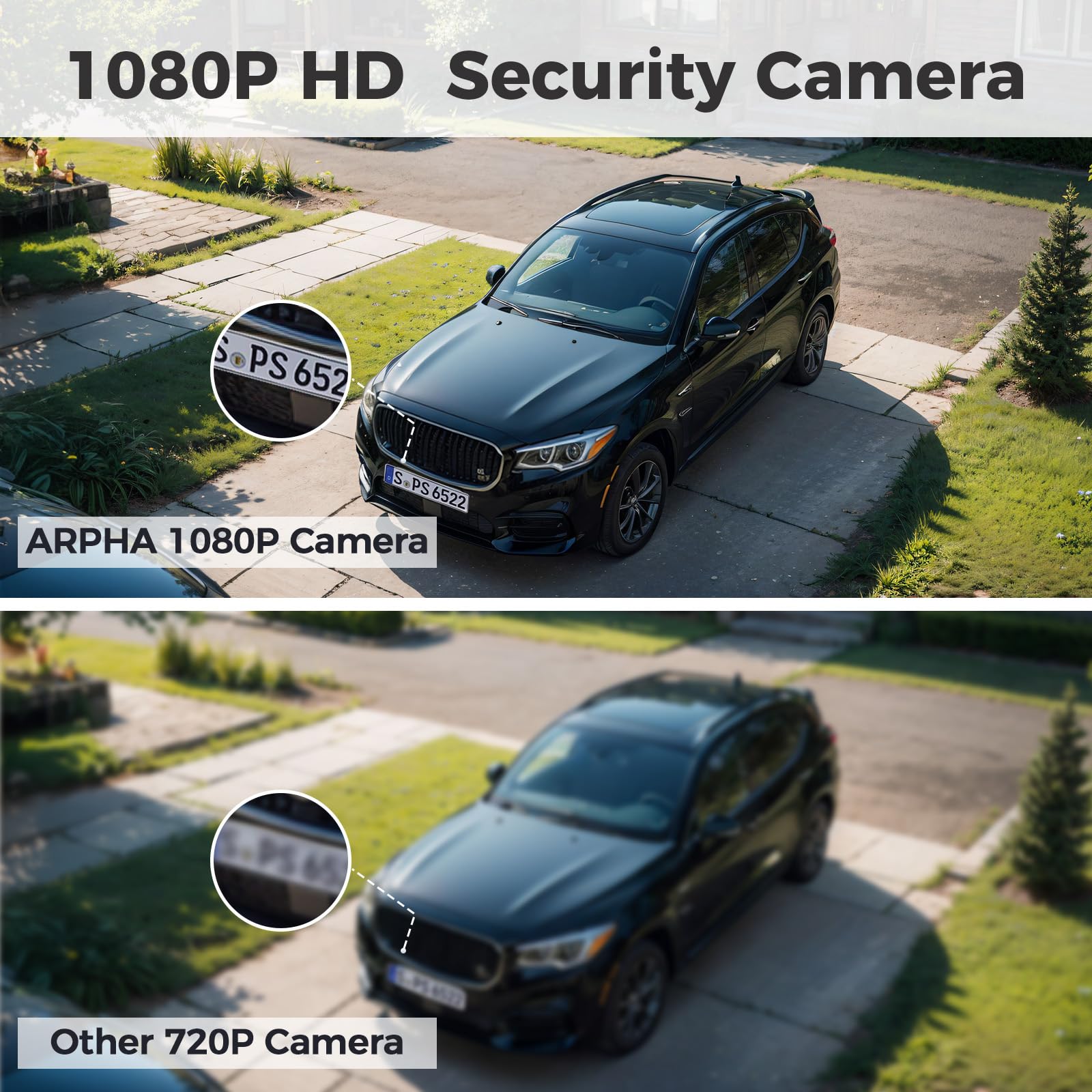Arpha K03-2P Security Camera Wireless Outdoor with HomeBase 1080P Battery Powered - AZDOME Official Stores