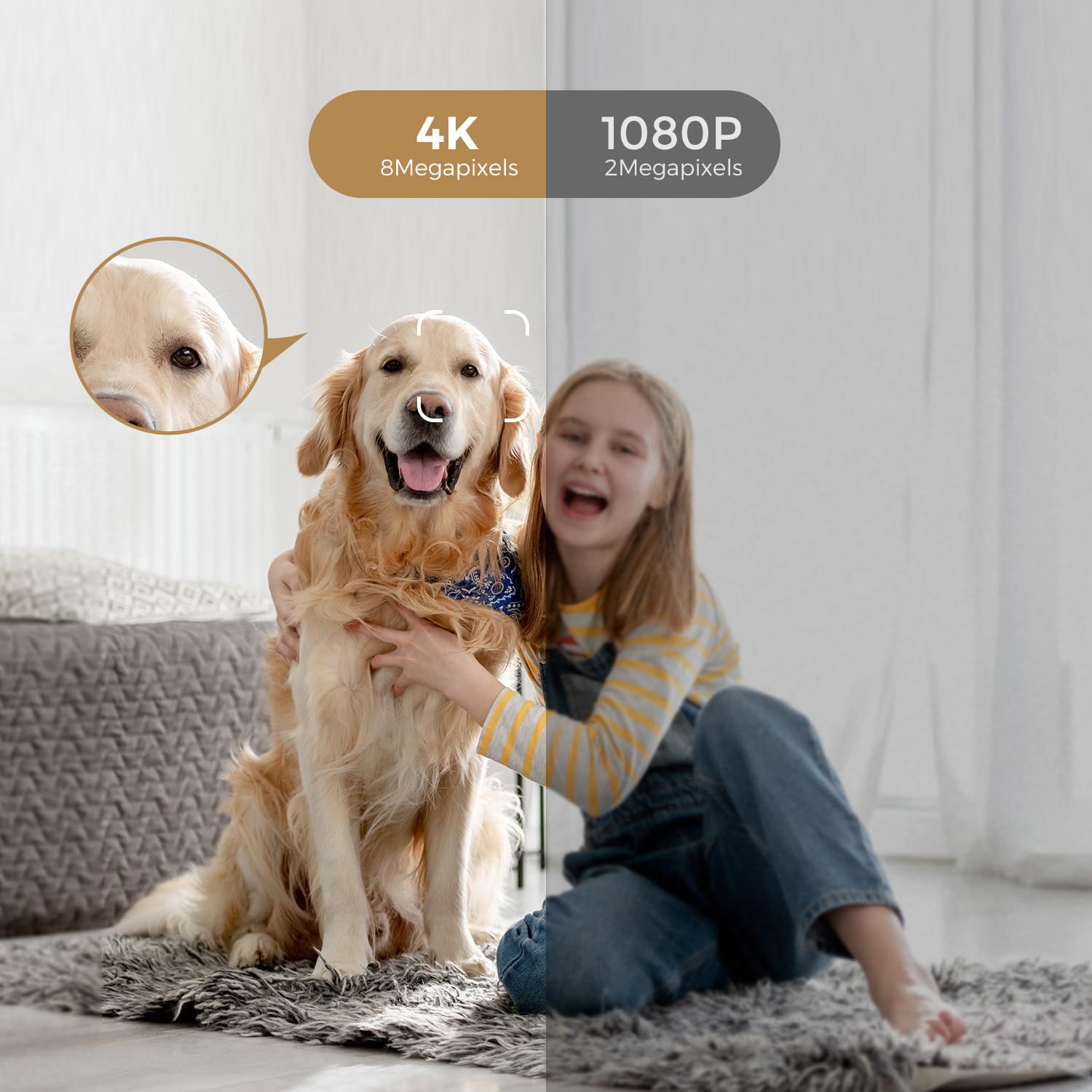 ARPHA Guard 4K Wireless Outdoor Camera | 8MP Color Night Vision | Battery Powered & IP67