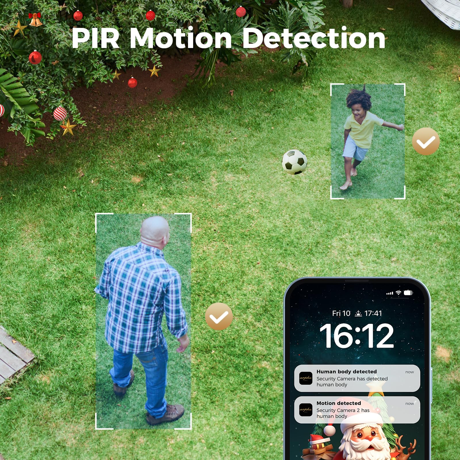 Arpha K03 Security Camera Wireless Outdoor 1080P 2 Way Talk PIR Human Detection SD/Cloud Storage - AZDOME Official Stores