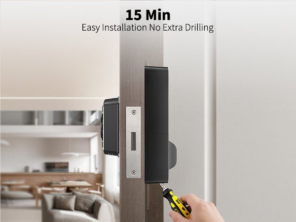 LNDU WL02 WiFi Smart Deadbolt | Alexa & Google Home Voice Control | Anti - Peep Keypad - AZDOME Official Stores