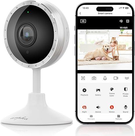 Arpha P160 Security Camera 2K WiFi PIR Human Detection Sound Detection, Two-Way Talk, Support TF Card & Cloud Storage - AZDOME Official Stores