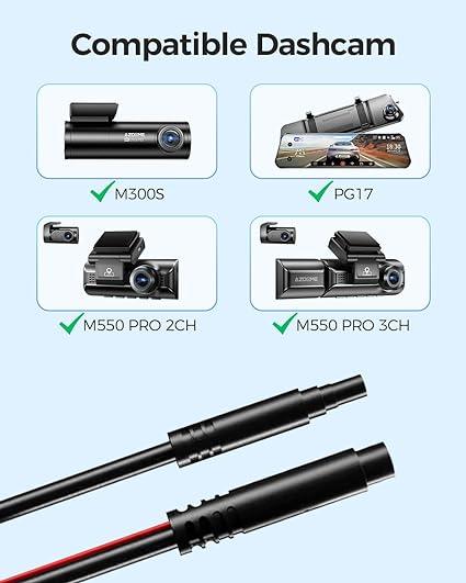 AZDOME Extend Cable 4 Pin 6m for M300S/M550 Pro/PG17/M580-2CH - AZDOME Official Stores