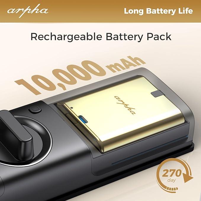 Arpha AL501 Smart Door Lock with 2K Video Camera Wi-Fi Two-Way Audio Motion Detection - AZDOME Official Stores