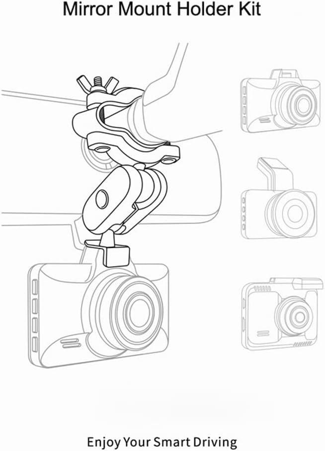 Dash Cam Mirror Mount Holder Kit, Dash Cam Mount for Rove R2-4K Dashcam, AZDOME M01 Pro, M17, M16, GS63H Dash Cam - AZDOME Official Stores