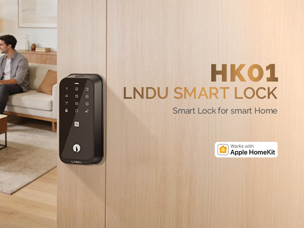 LNDU HK01 Smart Lock | Apple HomeKit Integration | Biometric Fingerprint & NFC