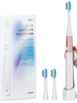 ARPHA Electric Toothbrush for Adults, Ultrasonic Electric Toothbrushes with 45000 VPM Deep Clean, Wireless Fast Charge， Smart Timer, 1 Charge for 60 Days