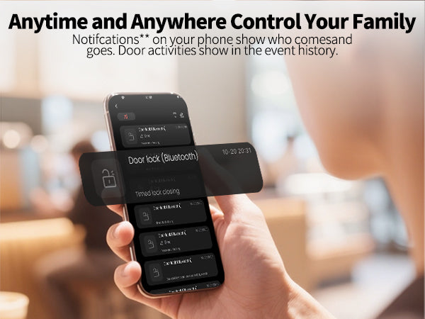 LNDU WL02 WiFi Smart Deadbolt | Alexa & Google Home Voice Control | Anti-Peep Keypad