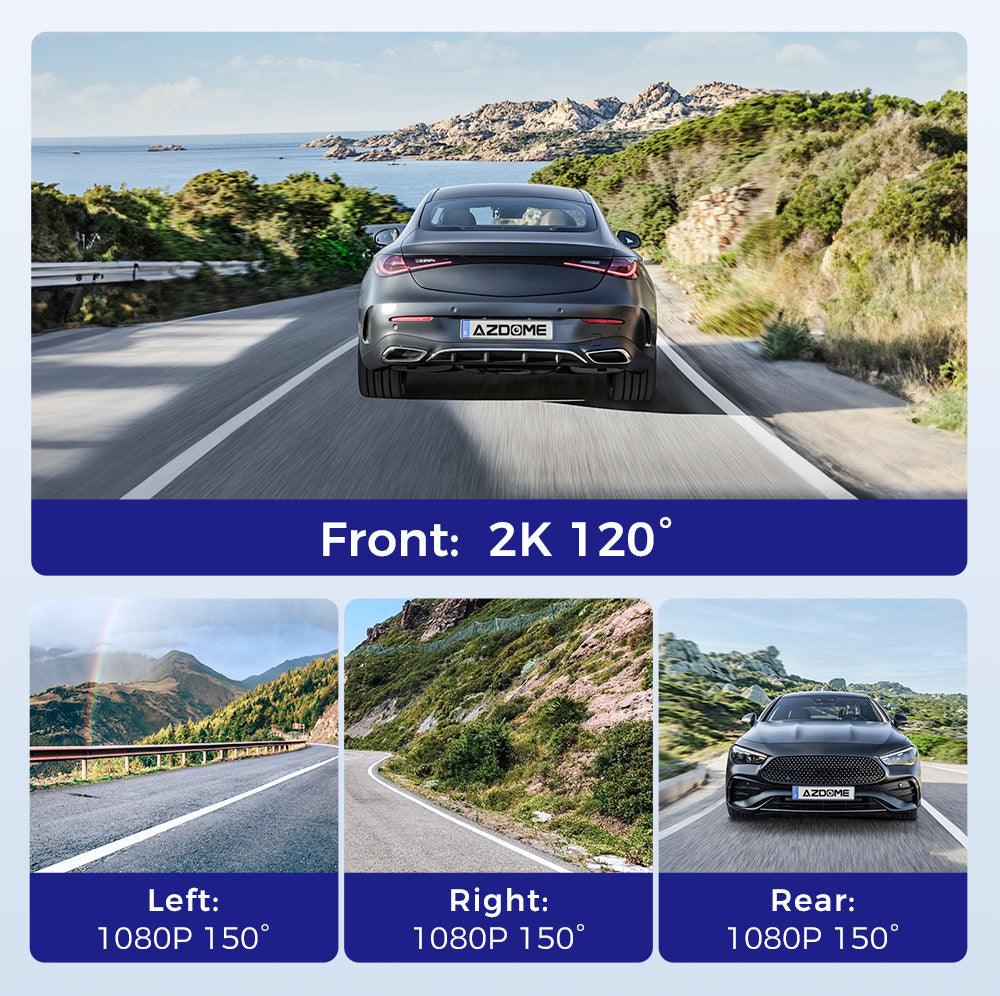 AZDOME M660 4CH Dash Cam 2K with Smart Voice Control 128GB eMMC 24H Parking Mode - AZDOME Official Stores
