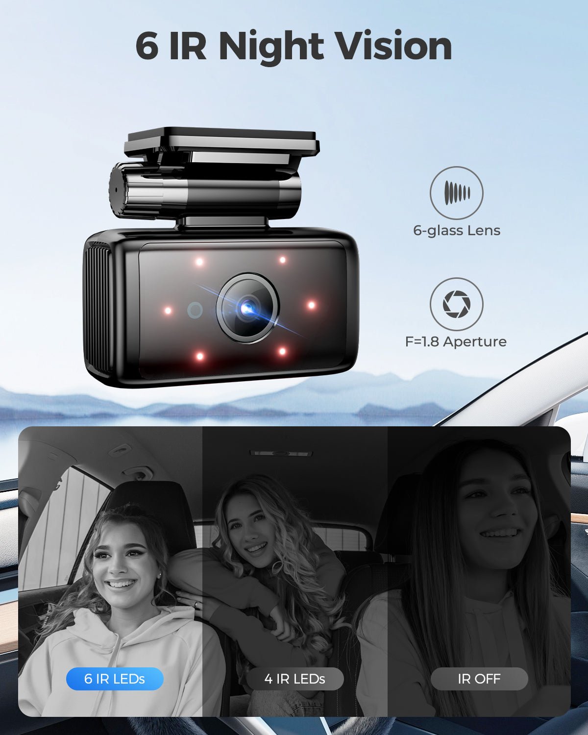 AZDOME M560 3CH Dash Cam 4K with 4" Touch Screen IR Night Vision 24H Parking Mode - AZDOME Official Stores