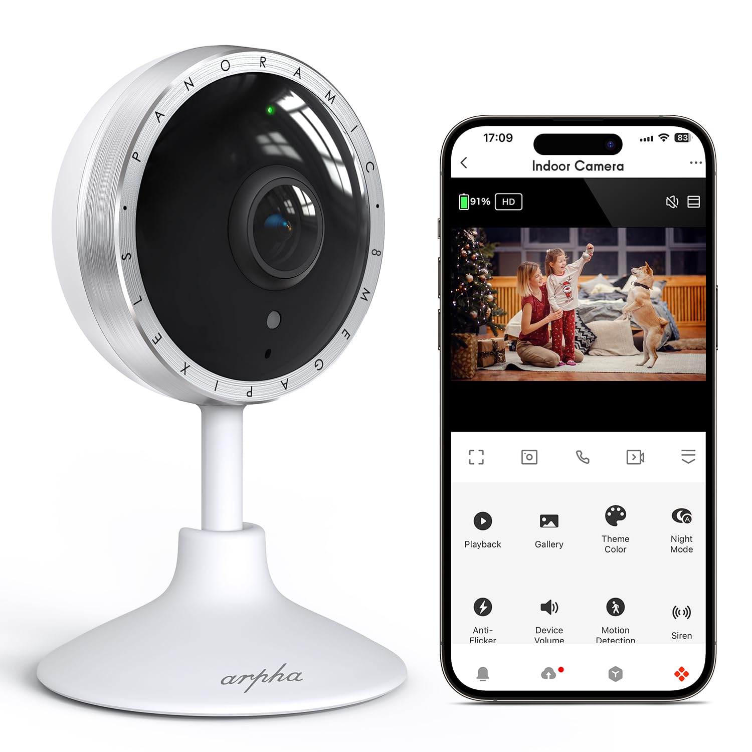 ARPHA Guard 4K Wireless Outdoor Camera | 8MP Color Night Vision | Battery Powered & IP67 - AZDOME Official Stores