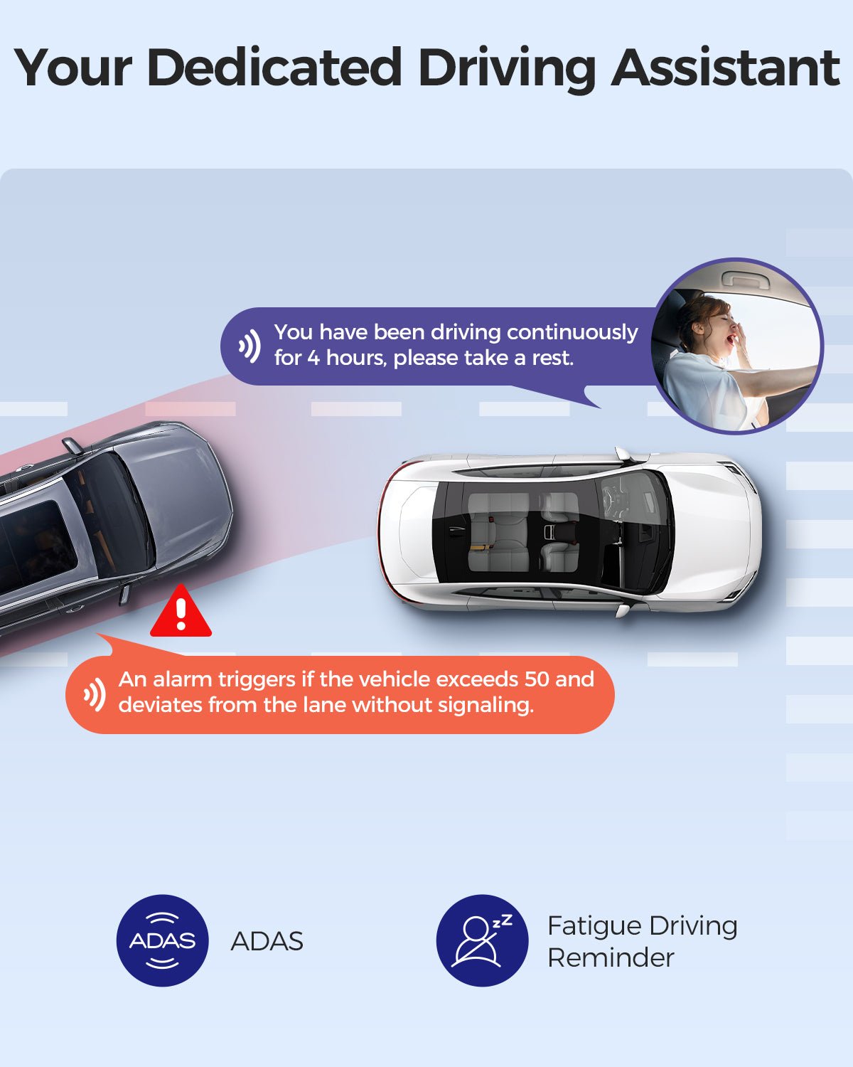 AZDOME M01 Pro 3K WiFi Dual Dash Cam | Front & Rear 3" IPS Screen | ADAS & GPS - AZDOME Official Stores