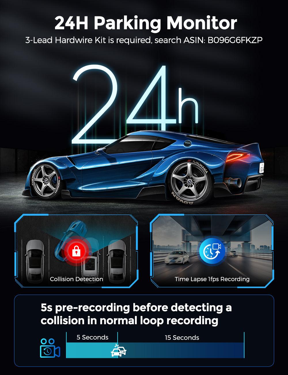 AZDOME M550 Pro 2 - Channel 4K Dash Cam | Front & Cabin IR Night Vision | 5G WiFi & GPS - AZDOME Official Stores
