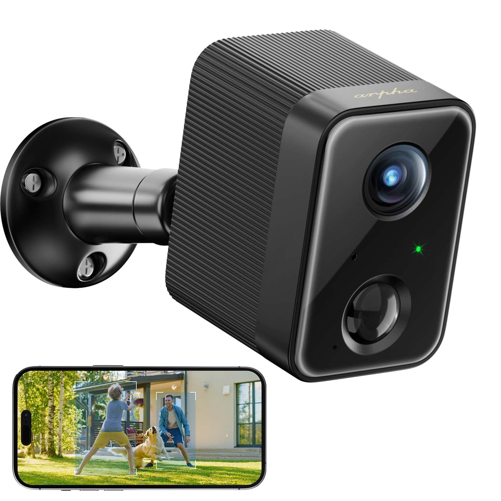 Arpha K03 Security Camera Wireless Outdoor 1080P 2 Way Talk PIR Human Detection SD/Cloud Storage - AZDOME Official Stores