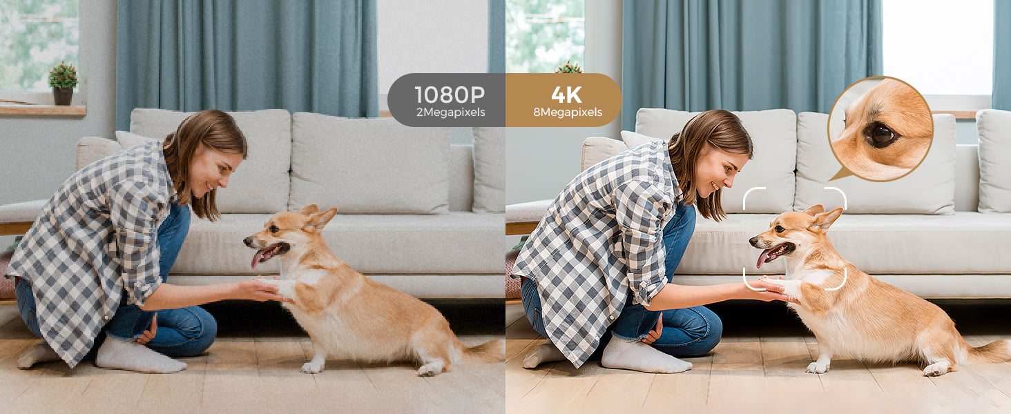 ARPHA Guard 4K Wireless Outdoor Camera | 8MP Color Night Vision | Battery Powered & IP67