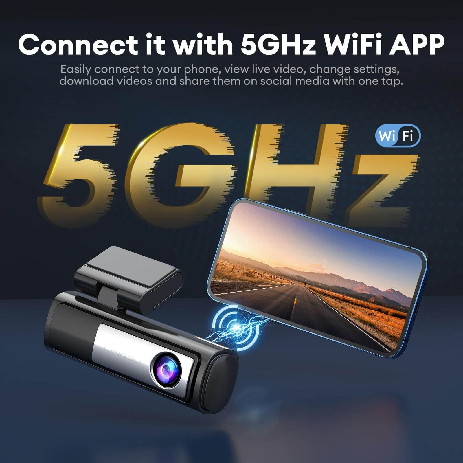 LINGDU LD06 1CH Dash Cam 5K Voice Control 24H Parking Mode No Battery - AZDOME Official Stores