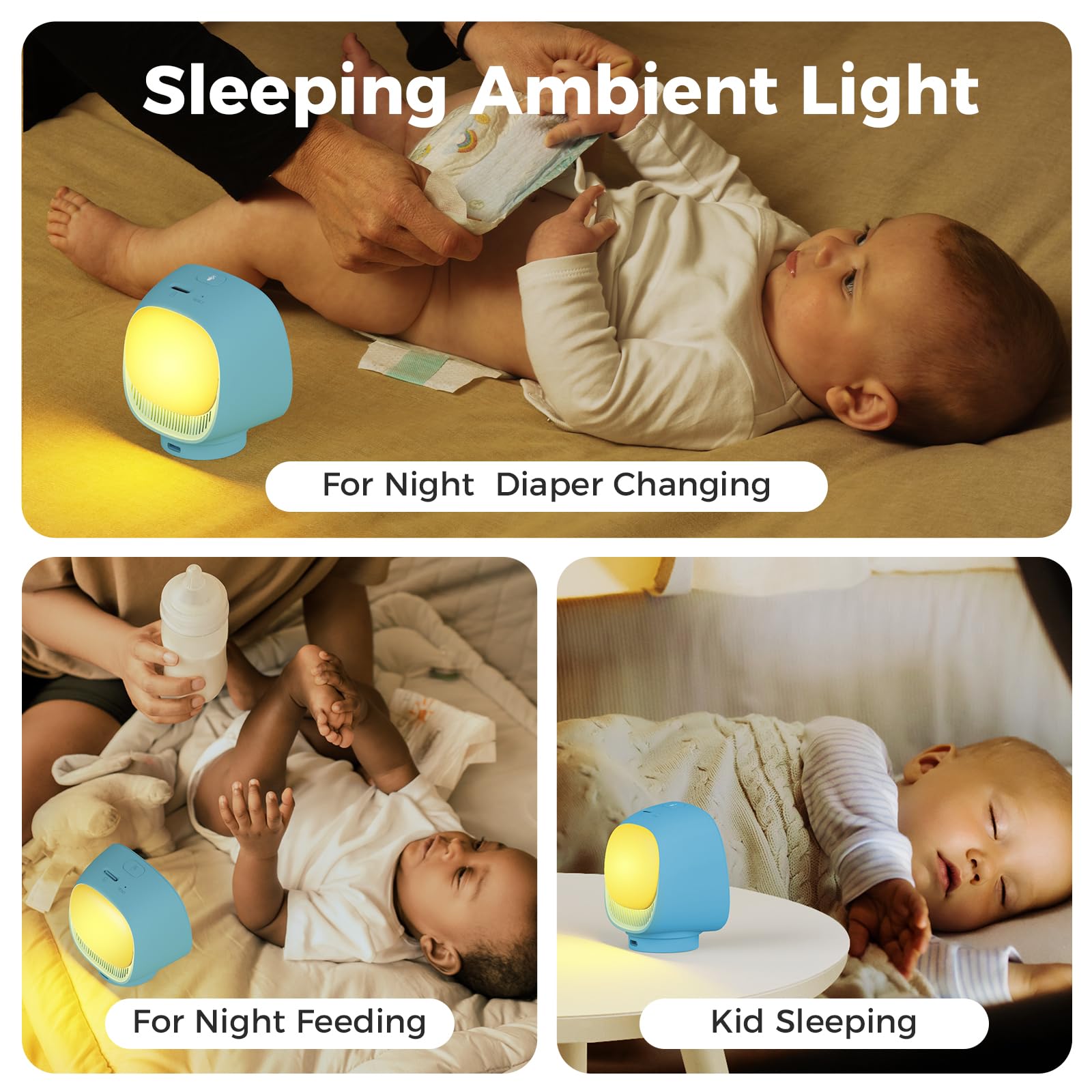 ARPHA Nanny-Cam 1080P Smart Baby Monitor | 355° Pan & Tilt | Temp Monitoring & One-Touch Call