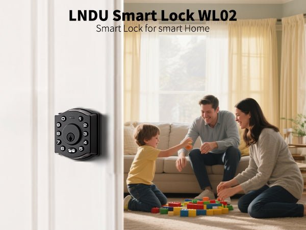 LNDU WL02 WiFi Smart Deadbolt | Alexa & Google Home Voice Control | Anti - Peep Keypad - AZDOME Official Stores