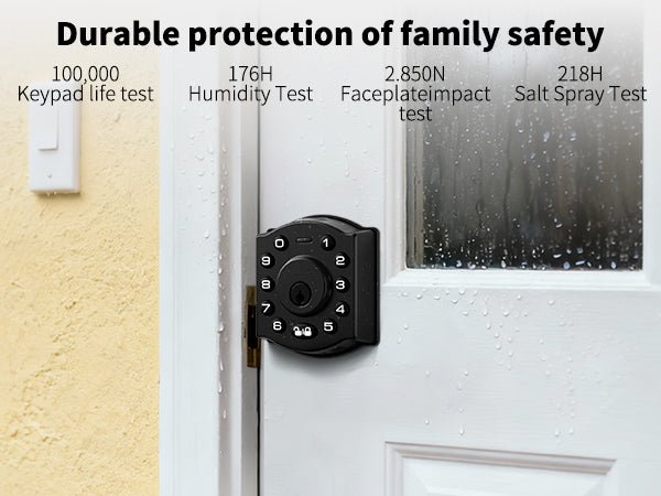 LNDU WL02 WiFi Smart Deadbolt | Alexa & Google Home Voice Control | Anti - Peep Keypad - AZDOME Official Stores