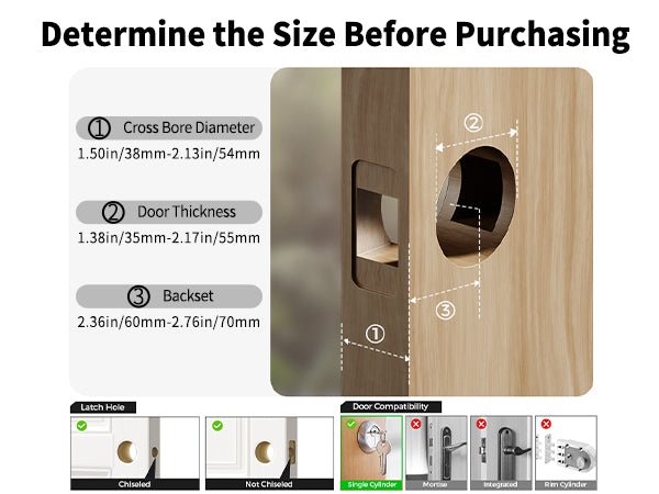 LNDU WL02 WiFi Smart Deadbolt | Alexa & Google Home Voice Control | Anti - Peep Keypad - AZDOME Official Stores